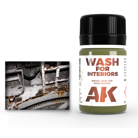 Solutii Weathering - AK Interactive 093 - Wash For Interiors