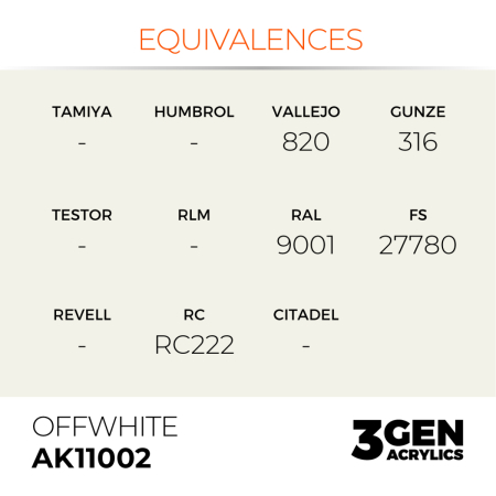 Ak Interactive 11002 - Offwhite 17ml [2]