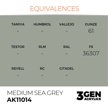 Ak Interactive 11014 - Medium Sea Grey 17ml [2]