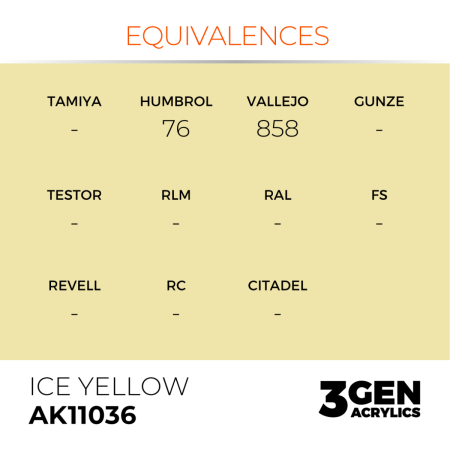 Ak Interactive 11036 - Ice Yellow 17ml [2]
