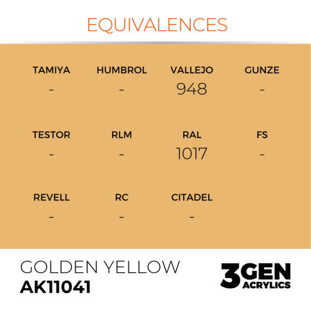Ak Interactive 11041 - Golden Yellow 17ml [2]