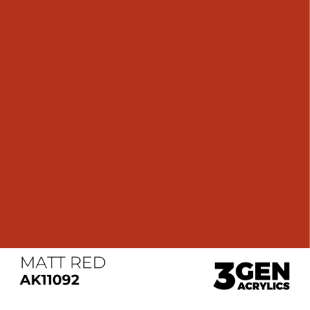 Ak Interactive 11092 - Matt Red 17ml [1]
