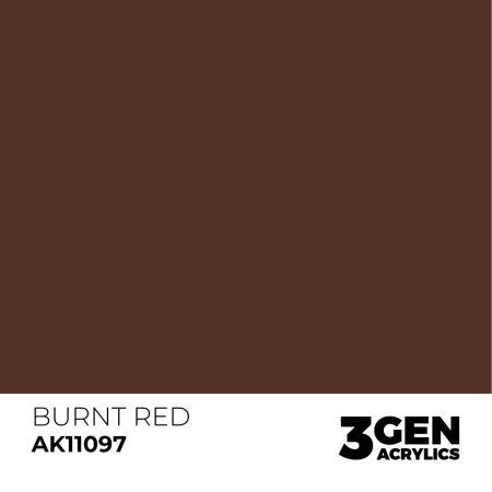 Ak Interactive 11097 - Burnt Red 17ml [1]