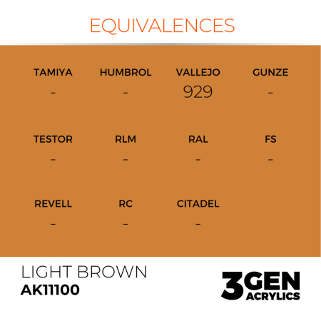 Ak Interactive 11100 - Light Brown 17ml [2]