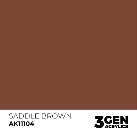 Ak Interactive 11104 - Saddle Brown 17ml [1]