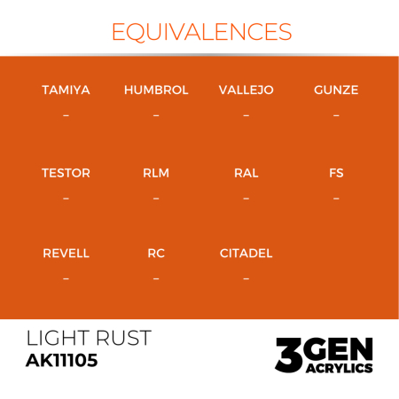 Ak Interactive 11105 - Light Rust 17ml [2]