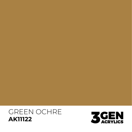 Ak Interactive 11122 - Green Ocher 17ml [1]