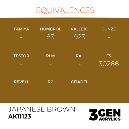 Ak Interactive 11123 - Japanese Brown 17ml [2]