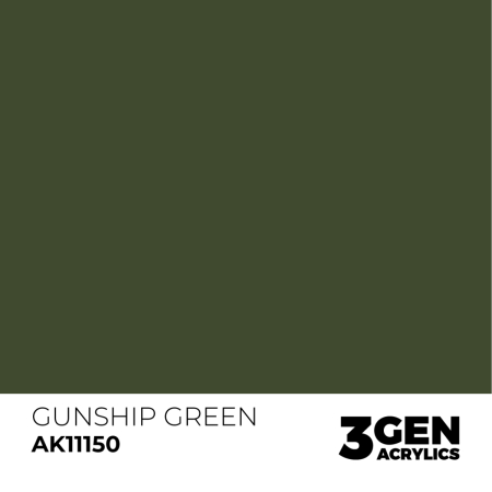 Ak Interactive 11150 - Gunship Green 17ml [1]