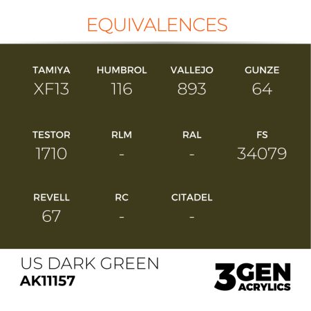Ak Interactive 11157 - US Dark Green 17ml [2]