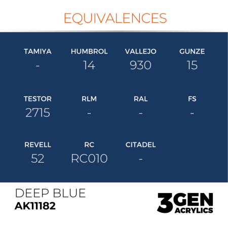 Ak Interactive 11182 - Deep Blue 17ml [2]