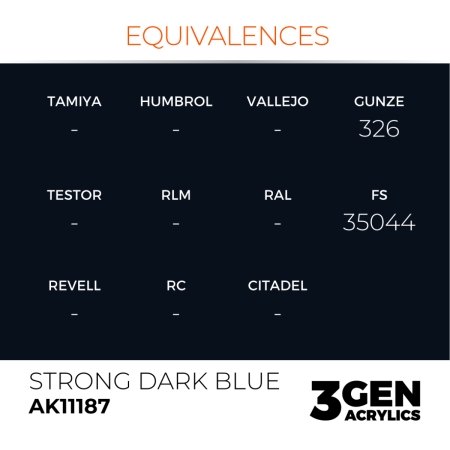 Ak Interactive 11187 - Strong Dark Blue 17ml [2]