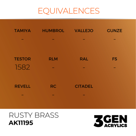 Ak Interactive 11195 - Rusty Brass 17ml [2]