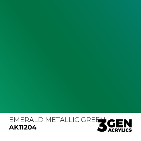 Ak Interactive 11204 - Emerald Metallic Green 17ml [1]