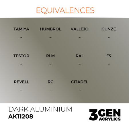 Ak Interactive 11208 - Dark Aluminium 17ml [2]