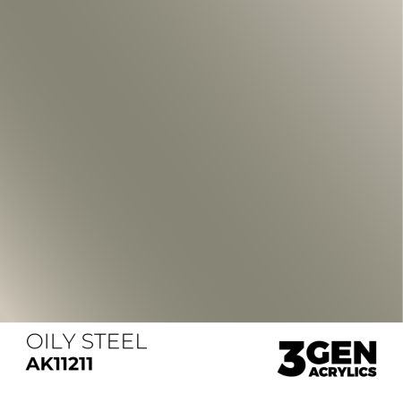Ak Interactive 11211 - Oily Steel 17ml [1]