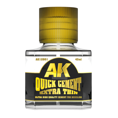 Noutati - AK Interactive 12001 - Quick Cement Extra Thin 40ml