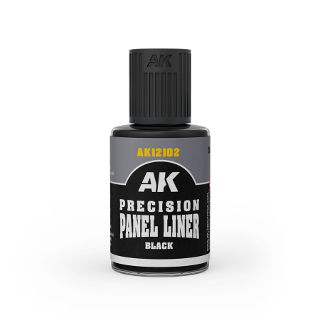 Solutii Weathering - AK Interactive 12102 - Precision Panel Liner- Black 30Ml