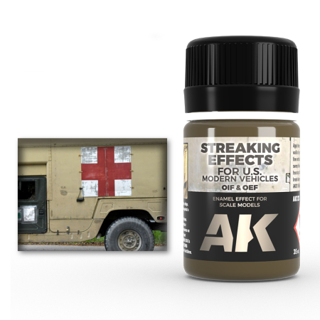 Solutii Weathering - AK Interactive 123 - Streaking Effects For Oif & Oef - Us Vehicles
