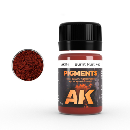 PIgmenti - AK Interactive 144 - Pigments - Brunt Rust Red