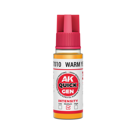 Quick Gen Paints - AK Interactive 17010 - Warm Yellow 18 ml - Quick Gen