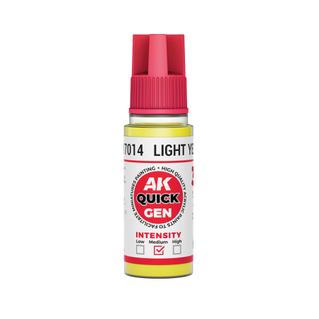 Quick Gen Paints - AK Interactive 17014 - Light Yellow 18 ml - Quick Gen