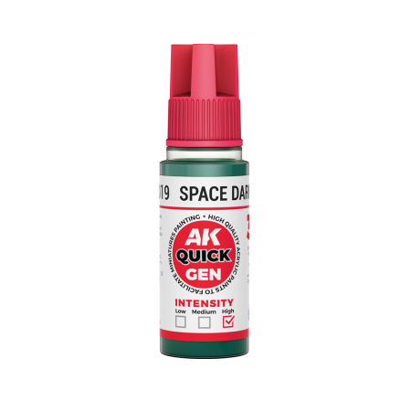 Quick Gen Paints - AK Interactive 17019 - Space Dark Green 18 ml - Quick Gen