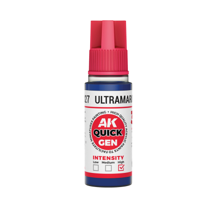Quick Gen Paints - AK Interactive 17027 - Ultramarine Blue 18 ml - Quick Gen