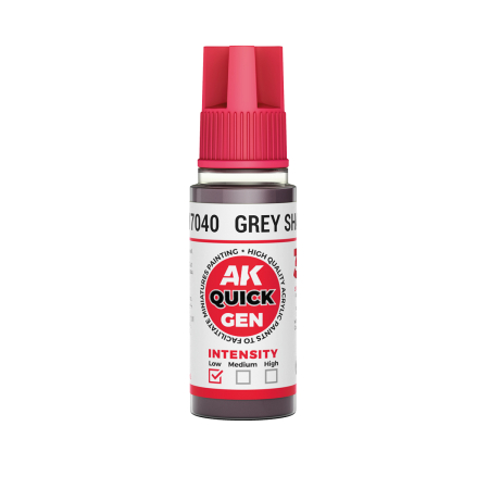 Quick Gen Paints - AK Interactive 17040 - Grey Shadow 18 ml - Quick Gen