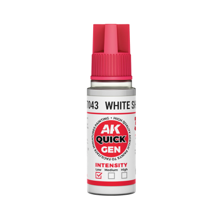Quick Gen Paints - AK Interactive 17043 - White Shadow 18 ml - Quick Gen