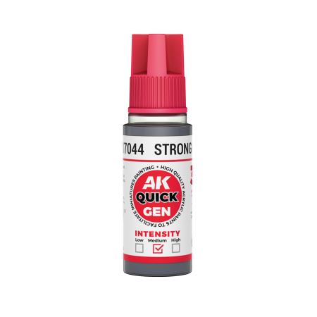 Quick Gen Paints - AK Interactive 17044 - Strong Grey 18 ml - Quick Gen
