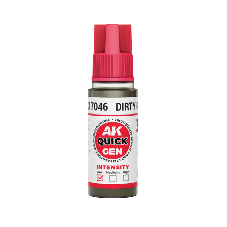 Quick Gen Paints - AK Interactive 17046 - Dirty Grey 18 ml - Quick Gen