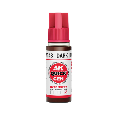 Quick Gen Paints - AK Interactive 17048 - Dark Leather 18 ml - Quick Gen