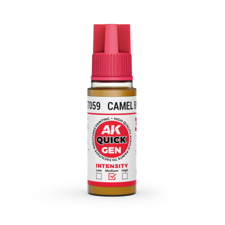 Quick Gen Paints - AK Interactive 17059 - Camel Brown 18 ml - Quick Gen