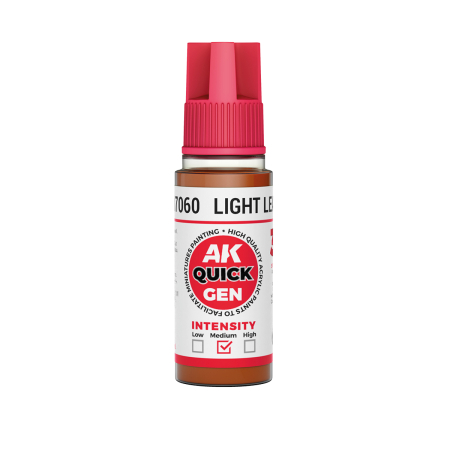 Quick Gen Paints - AK Interactive 17060 - Light Leather 18 ml - Quick Gen