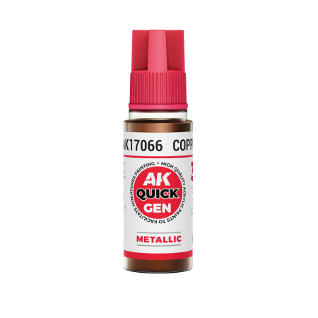 Quick Gen Paints - AK Interactive 17066 - Copper 18 ml - Quick Gen