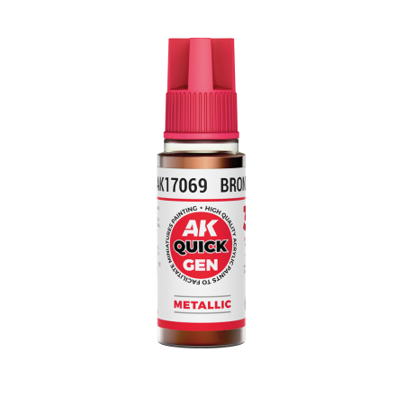 Quick Gen Paints - AK Interactive 17069 - Bronze 18 ml - Quick Gen