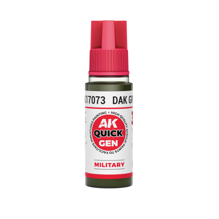 Quick Gen Paints - AK Interactive 17073 - Dak Green 18 ml - Quick Gen