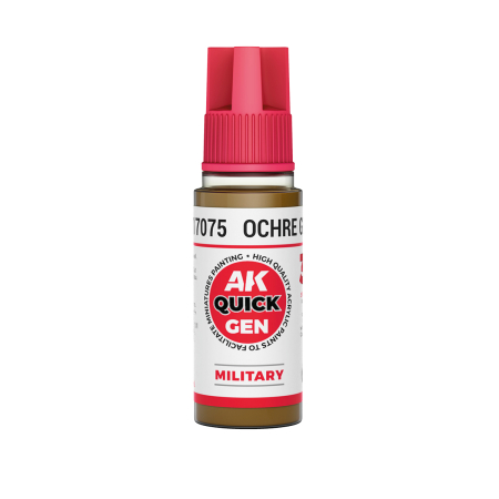 Quick Gen Paints - AK Interactive 17075 - Ochre Green 18 ml - Quick Gen