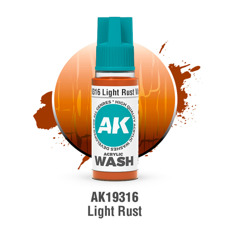 Noutati - AK Interactive 19316 - Light Rust Wash 18ml