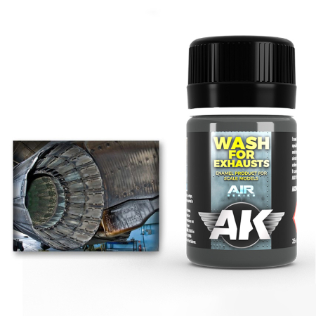 Solutii Weathering - AK Interactive 2040 - Aircraft Wash For Exhaust