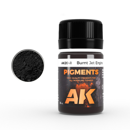 PIgmenti - AK Interactive 2041 - Pigments - Burnt Jet Engine
