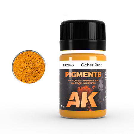 PIgmenti - AK Interactive 2043 - Pigments - Ocher Rust