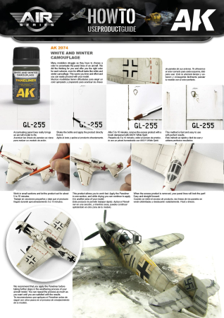 AK Interactive 2074 - Aircraft Panel Liner For White And Winter Camouflage 35Ml [1]