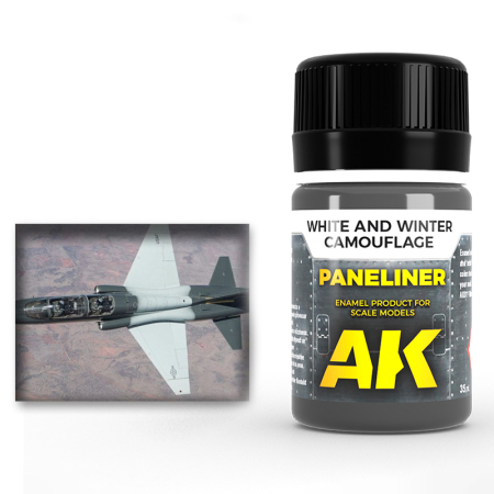 Solutii Weathering - AK Interactive 2074 - Aircraft Panel Liner For White And Winter Camouflage 35Ml