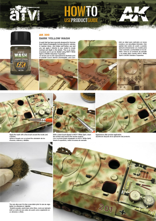 AK Interactive 300 - Wash For Dark Yellow Vehicles [1]