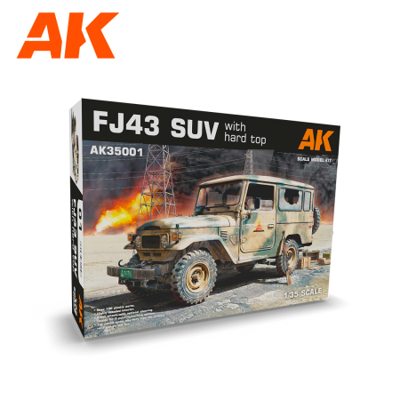 Kituri machete - AK Interactive 35001 - 1:35 FJ43 SUV WITH HARD TOP