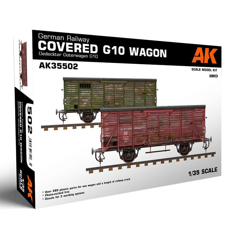 Kituri machete - AK Interactive 35502 - 1:35  German railway G10 wagon