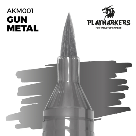 AK Interactive M001 - Playmarker - Gun Metal [2]