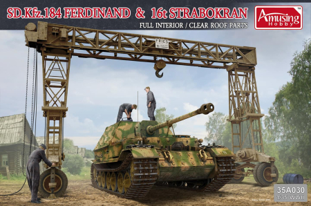 Kituri machete - Amusing Hobby 35A030 - 1:35 Sd.Kfz.184 Ferdinand & 16t Strabokran (FULL INTERIOR)